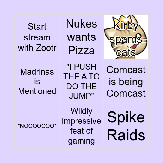 Nukkular_Reaction Bingo Card