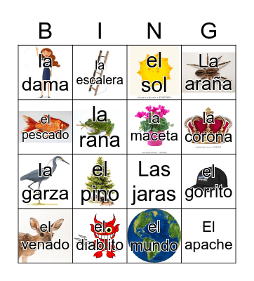 Loteria Mi Pueblito Bingo Card