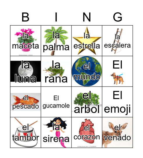Loteria Mi Pueblito Bingo Card