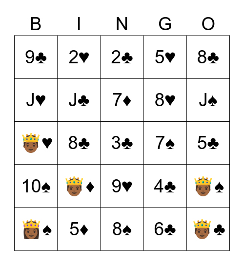 Pokeno Bingo Card