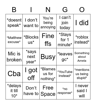 Untitle Bingo Card