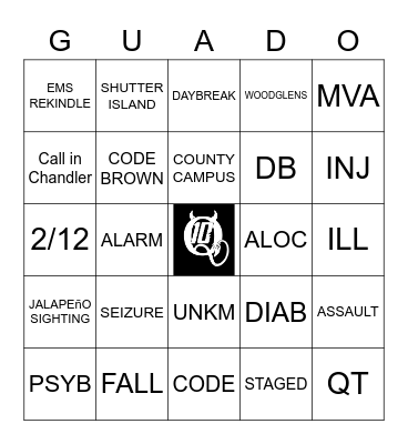 GUADO Bingo Card