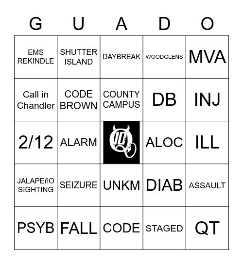 GUADO Bingo Card