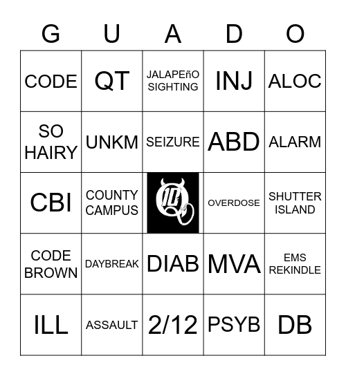 GUADO Bingo Card