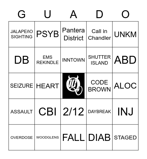 GUADO Bingo Card