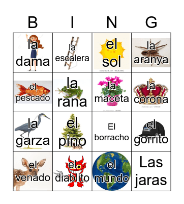 Loteria Mi Pueblito Bingo Card