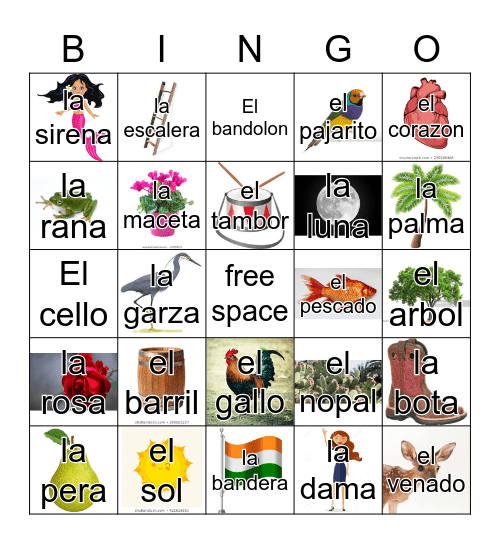 Loteria Mi Pueblito Bingo Card