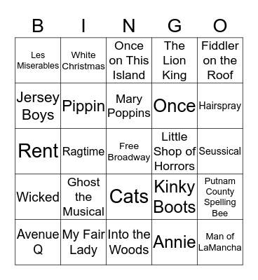 New York City 2015 Bingo Card