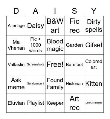 Month of Merrill Bingo Card