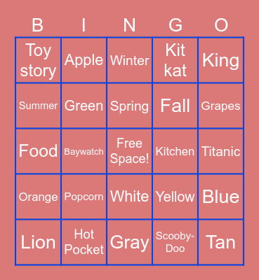 Bingo Card