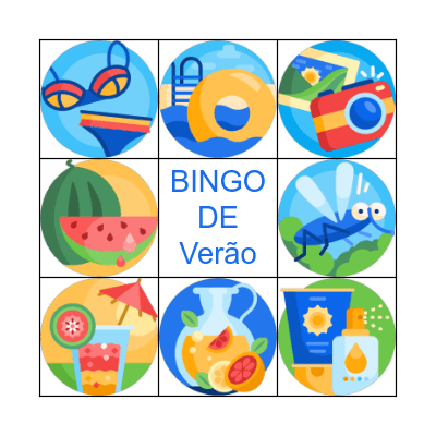 Bingo de Verão Bingo Card