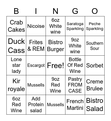 4th Of July Bingo Card