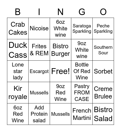 4th Of July Bingo Card