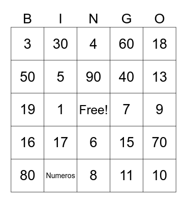 Bingo solidário do Eder Bingo Card