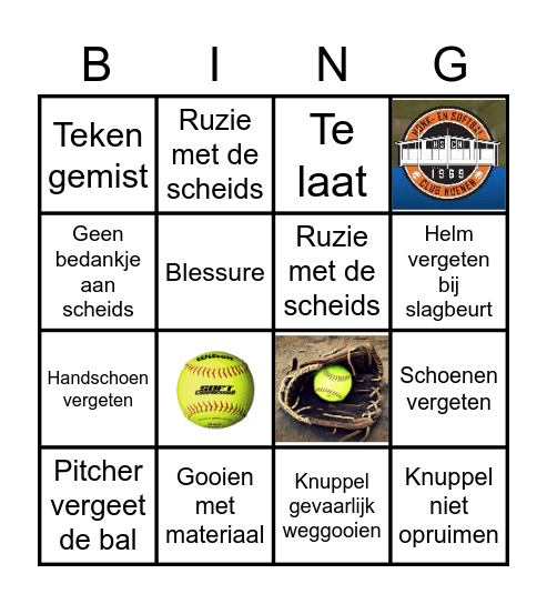 Negatieve Bingo HSCN Bingo Card