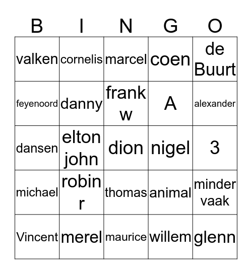 ASV 2- en 3 Bingo Card