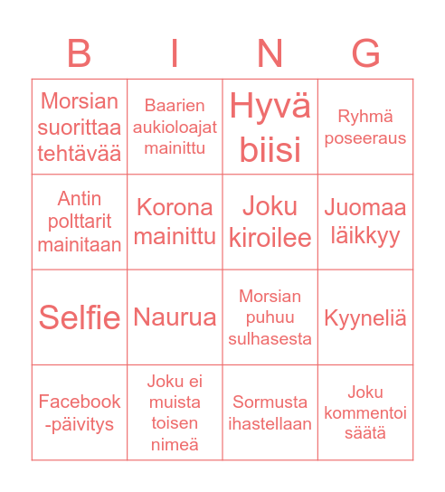 POLTTARI BINGO Card