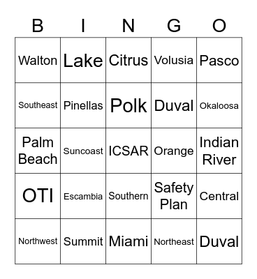 Lee's Bingo Card Bingo Card