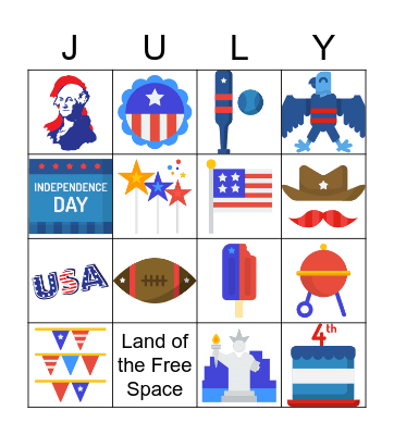 4th of July Bingo! Bingo Card