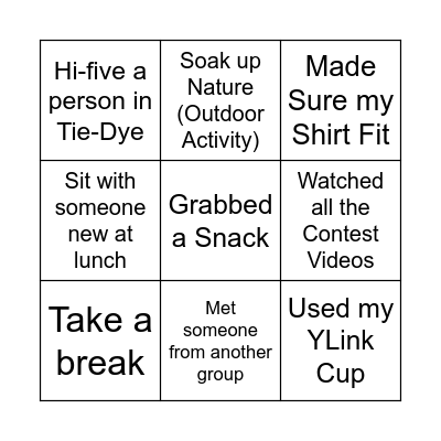 YLINK BINGO Card