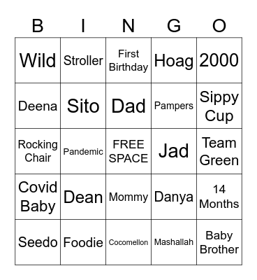 Jads Bingo Card