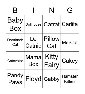 Lucy's Birthday Bingo Card