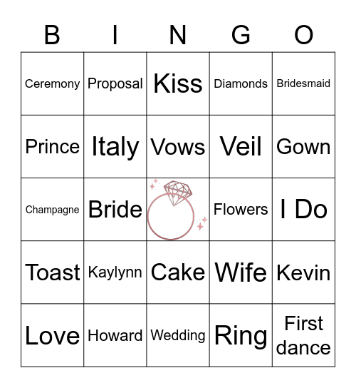Kay's Bingo Card