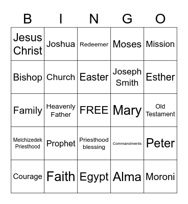 This is Our Time! Bingo Card
