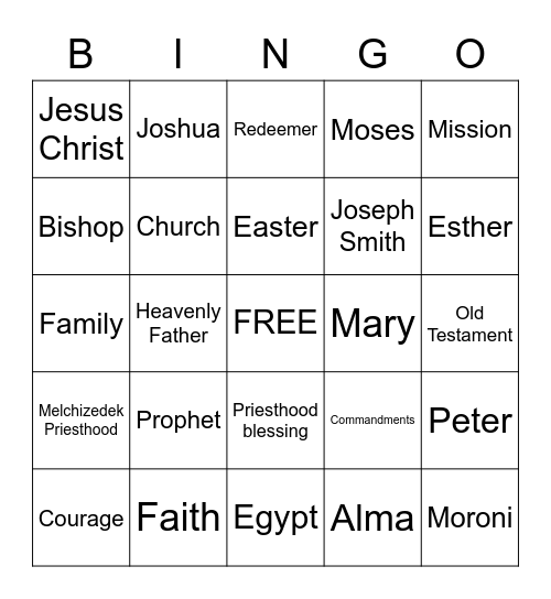 This is Our Time! Bingo Card