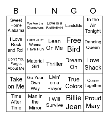 Virtual Bingo Card