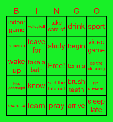 EC5 Bingo Card