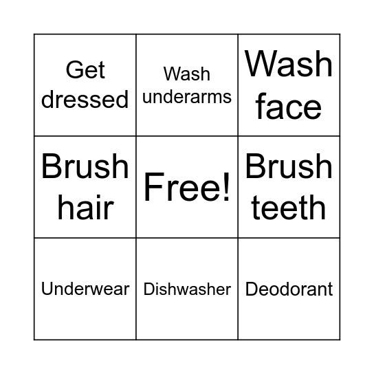 Today Bingo Card