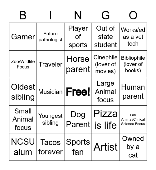 Class Of 2024 BINGO Card