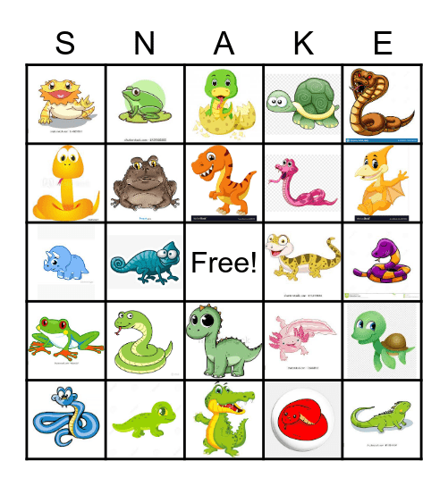 Snake Bingo Card