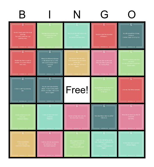 Degenkolb BINGO Card