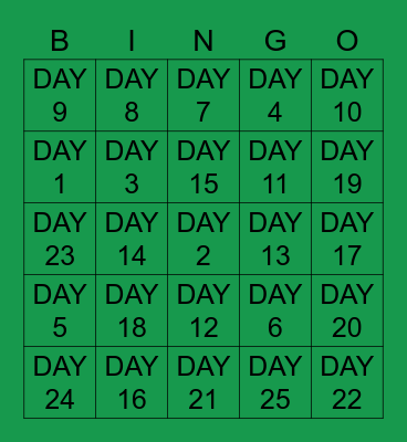 SUMMER BINGO Card