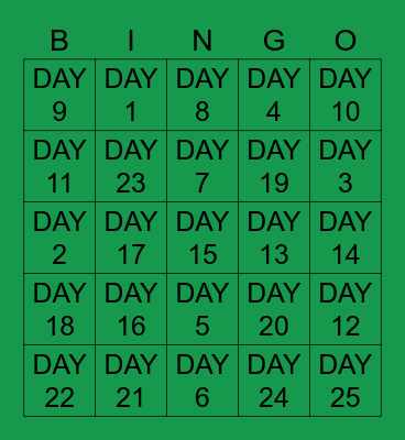 SUMMER BINGO Card