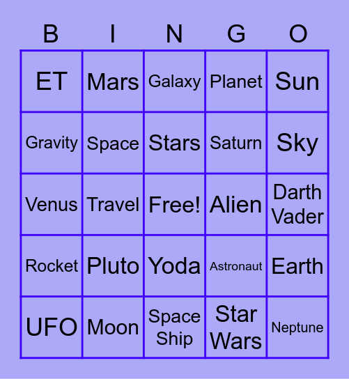 GALAXY BINGO Card