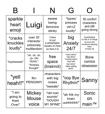 Espe Bingo baybeeeee Bingo Card
