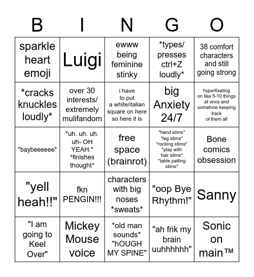 Espe Bingo baybeeeee Bingo Card