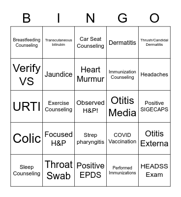 CEO BINGO Card