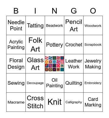 Art of Discovery BINGO Card