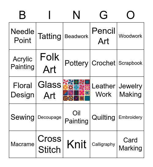 Art of Discovery BINGO Card