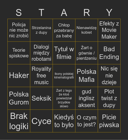 TWÓJ Bingo Card