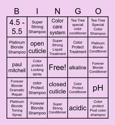 The Color Line Bingo Card