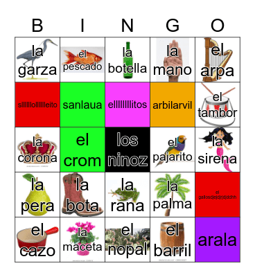 Loteria Mi Pueblito Bingo Card