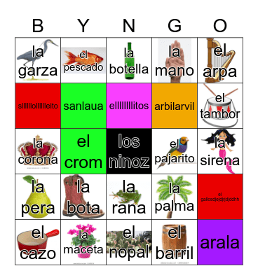 Loteria Mi Pueblito Bingo Card