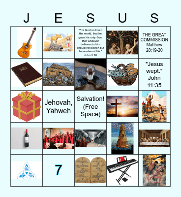 JMC Jam Bingo Card