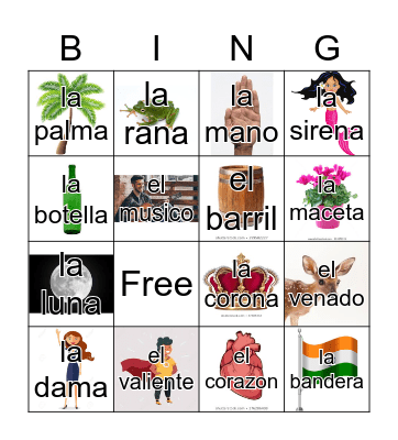 Loteria Mi Pueblito Bingo Card