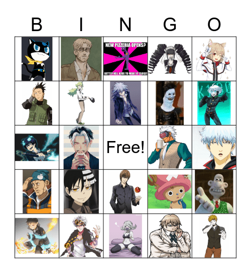favorite-character-bingo-card